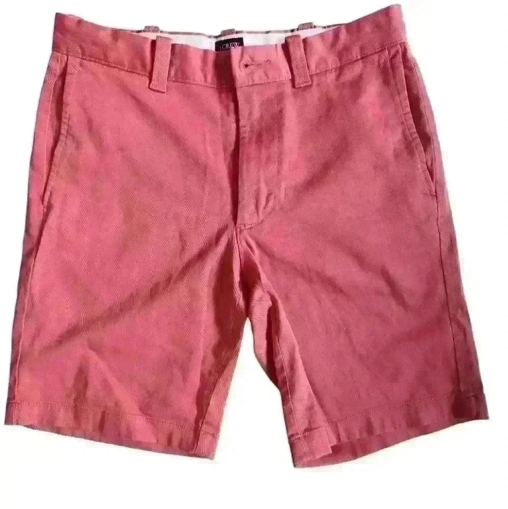 J Crew Chino Shorts Size 28 Turquoise and Salmon Color 2 pairs